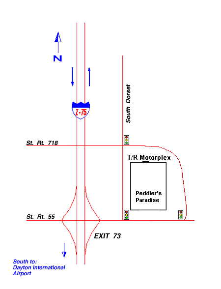 Map to T/R Motorplex